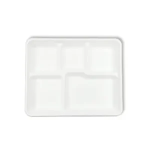 ถาดชานอ้อย 5 ช่อง (แพ็ค 50 ชิ้น)