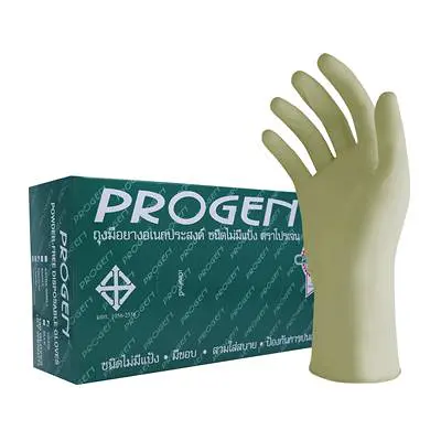 MICROTEX ถุงมือยางธรรมชาติไม่มีแป้ง ขนาด L สีขาว