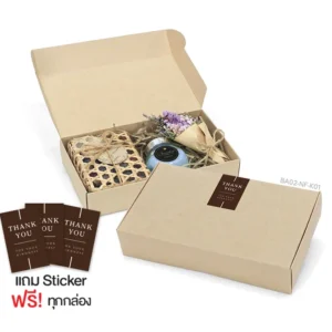 กล่องฝาเสียบ ฝาทึบ 11×19×4 ซม. คราฟท์ หนา300แกรม (10กล่อง)