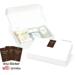 กล่องฝาเสียบ 11×19×4 ซม. ขาว หนา300แกรม (10กล่อง)