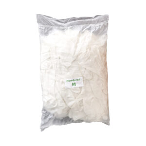 ถุงมือมีแป้ง Pre Powder Glove 9′ 100ชิ้น (50คู่) ไซซ์M