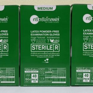 (ยกลัง 6 กล่อง)SRI TRANG STERILE ศรีตรัง ถุงมือปลอดเชื้อ ชนิดไม่มีแป้ง (40คู่/กล่อง) ไซซ์L