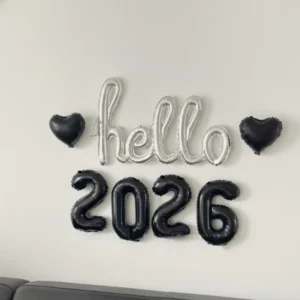 Set hello 2026 สีเงินดำ