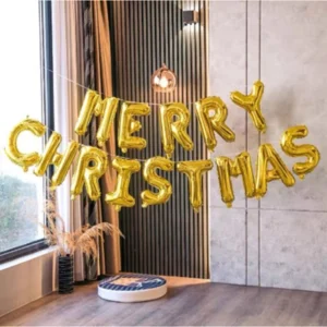 ลูกโป่งเซตตัวอักษรคริสต์มาส Merry Christmas ขนาด 16นิ้ว
