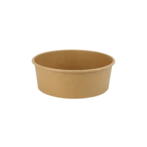 ถ้วยทรงกลมคราฟท์ XL 1300 ml.18.5x6.5 cm. 1ลัง 6แพ็ค 300 ใบ