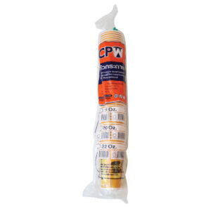 แก้วกระดาษ 16oz. CPW พิมพ์ลายแบบคละ (50ใบ/แถว)