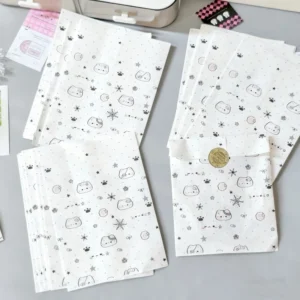 ถุงกระดาษของขวัญลายคิตตี้หิมะ ขนาด17x12cm 10ชิ้น