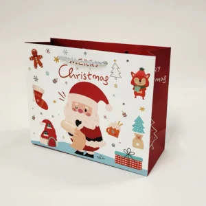 ถุงของขวัญ Santa ขาวน่ารัก ไซซ์L