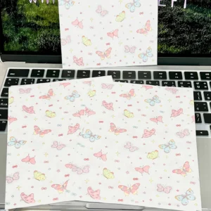 ถุงกระดาษของขวัญลายผีเสื้อ ขนาด17x12cm 10ชิ้น