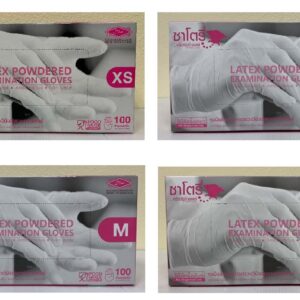 (ยกลัง 40 กล่อง)Pro Gloves โปรโกลฟ ถุงมือตรวจโรค ลาเท็กซ์ มีแป้ง (100ชิ้น/กล่อง) ไซซ์ L