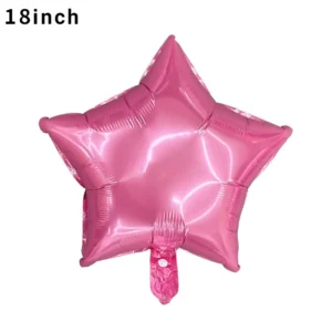 ลูกโป่งฟอยล์ดาวสีชมพู ขนาด 18 นิ้ว