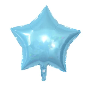 ลูกโป่งฟอยล์ดาวสีฟ้า ขนาด 18 นิ้ว