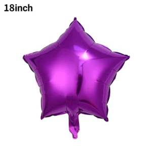 ลูกโป่งฟอยล์ดาวสีม่วง ขนาด 18 นิ้ว