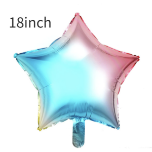 ลูกโป่งฟอยล์ดาวสีรุ้ง ขนาด 18 นิ้ว