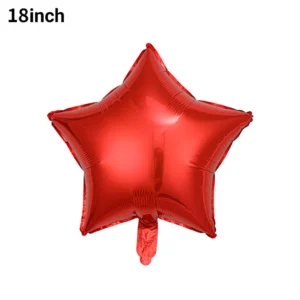 ลูกโป่งฟอยล์ดาวสีแดง ขนาด 18 นิ้ว