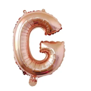 ลูกโป่งฟอยล์ตัวอักษร G สีโรสโกลด์ ขนาด 16 นิ้ว