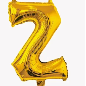 ลูกโป่งฟอยล์ตัวอักษร Z สีทอง ขนาด 16 นิ้ว