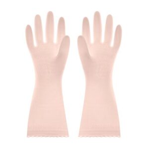 ถุงมือ SIZE S สีชมพูอ่อน