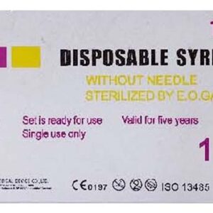 JN Syringe Luer Lock 1 ML ไซริ้งพลาสติก หัวล๊อก ไม่ติดเข็ม (100 ชิ้น / กล่อง)