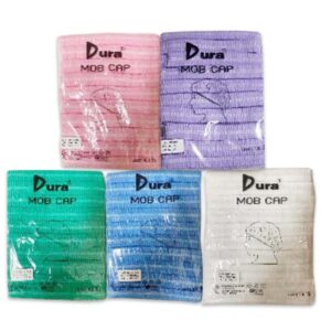 (ยกลัง 20 ห่อ) DURA CAP หมวกคลุมผม (100ชิ้น/แพค) สีขาว
