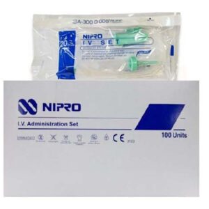 NIPRO IV.SET ชุดให้น้ำเกลือผู้ใหญ่ (100 ชุด / กล่อง)