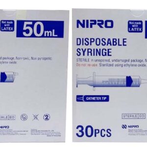 NIPRO Syringe 50 ML IRRIGATE กระบอกฉีด พลาสติก หัวกลาง (30 ชิ้น / กล่อง)