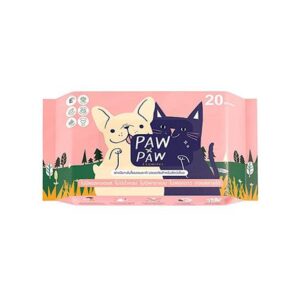 ผ้าเช็ดทำความสะอาดสัตว์เลี้ยง PAWXPAW ECOWIPES 20 แผ่น