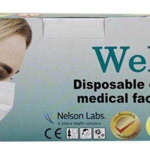 WELLA Surgical Mask Green Earloop 3 Ply หน้ากากอนามัย 3 ชั้น (50 ชิ้น / กล่อง)
