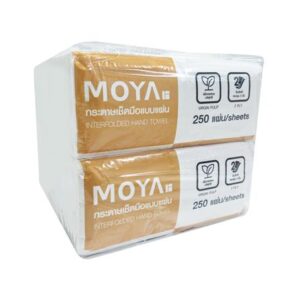 กระดาษเช็ดมือ MOYA 250 แผ่น (แพ็ก 4 ชิ้น)