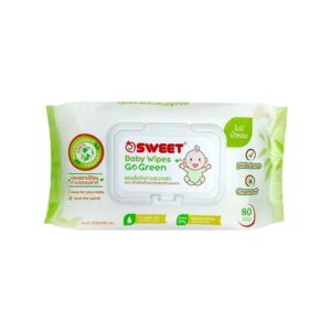 ผ้าเช็ดทำความสะอาด SWEET GO GREEN 80 แผ่น (1แถม1)