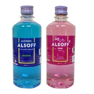 ALSOFF ALCOHOL แอลกอฮอล์ 70% 450 มล. สีชมพู