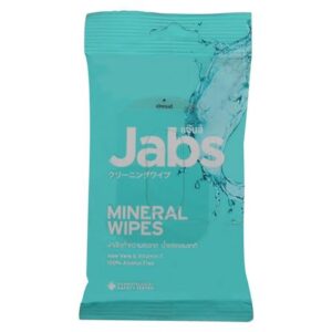 ผ้าเช็ดทำความสะอาดน้ำแร่ JABS 10 แผ่น