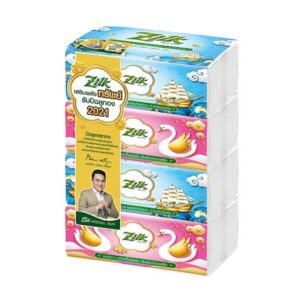 กระดาษเช็ดหน้า ZILK LUCKY 180 แผ่น แพ็ค4