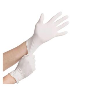 ถุงมือยางอนามัย POLY SIZE M สีขาว