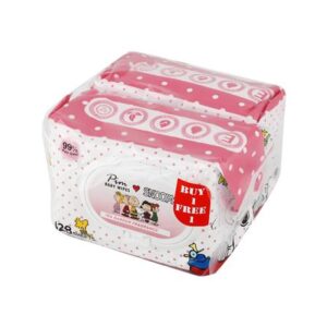 ผ้าเช็ดทำความสะอาด PIM PURE WATER 128 แผ่น 1แถม1