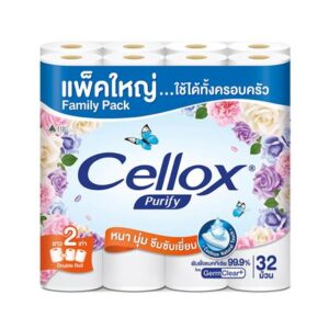 กระดาษชำระ CELLOX DOUBLE ROLL แพ็ก 32 ม้วน