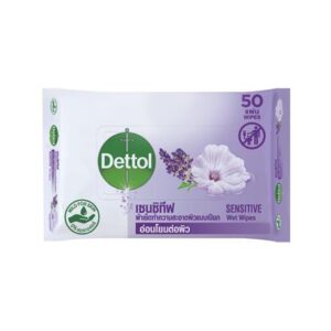 ผ้าเช็ด DETTOL SENSITIVE 50 แผ่น