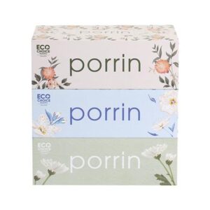 กระดาษเช็ดหน้า PORRIN BOX 150 แผ่น แพ็ค 3
