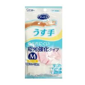 ถุงมือ PVC SHALDAN ไซซ์ M สีขาว/ชมพู