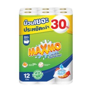 กระดาษอเนกประสงค์ MAXMO BIG ROLL (แพ็ก 12 ชิ้น)