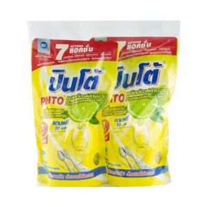 รีฟิลน้ำยาล้างจาน PINTO 420 มล. เลมอน แพ็ก 2 ชิ้น