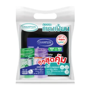 แชมเปี้ยน ชุดถุงขยะ คู่หูสุดคุ้ม 30x40 นิ้ว