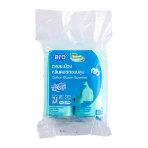 เอโร่ X แชมเปี้ยน ถุงขยะม้วน กลิ่นคอตตอนบลูม 24x28 นิ้ว 45 ใบ
