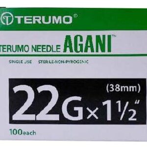 TERUMO เข็มฉีดยา No.22×1 1/2″ (100 ชิ้น / กล่อง)