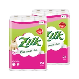 ซิลค์ กระดาษชำระ จัมโบ้ 24 ม้วน x 2