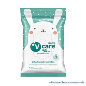 ผ้าเช็ดทำความสะอาด V CARE ANTI BACTERIA 18 ชิ้น