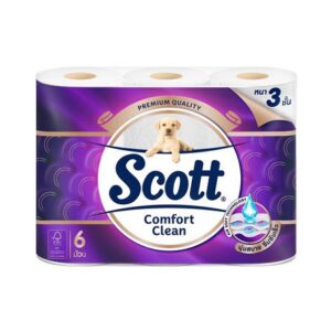กระดาษชำระ SCOTT COMFORT CLEAN (แพ็ก 6 ชิ้น)