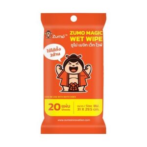 ผ้าเช็ดทำความสะอาดแบบเปียก ZUMO ZM34 20 แผ่น