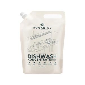 รีฟิลน้ำยาล้างจาน SOGANICS อโลเวร่า 1.5 ลิตร