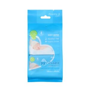 ผ้าเช็ดทำความสะอาดผิว DOUBLE A CARE PURE WATER 10 แผ่น (แพ็ก 4 ชิ้น)